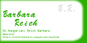 barbara reich business card